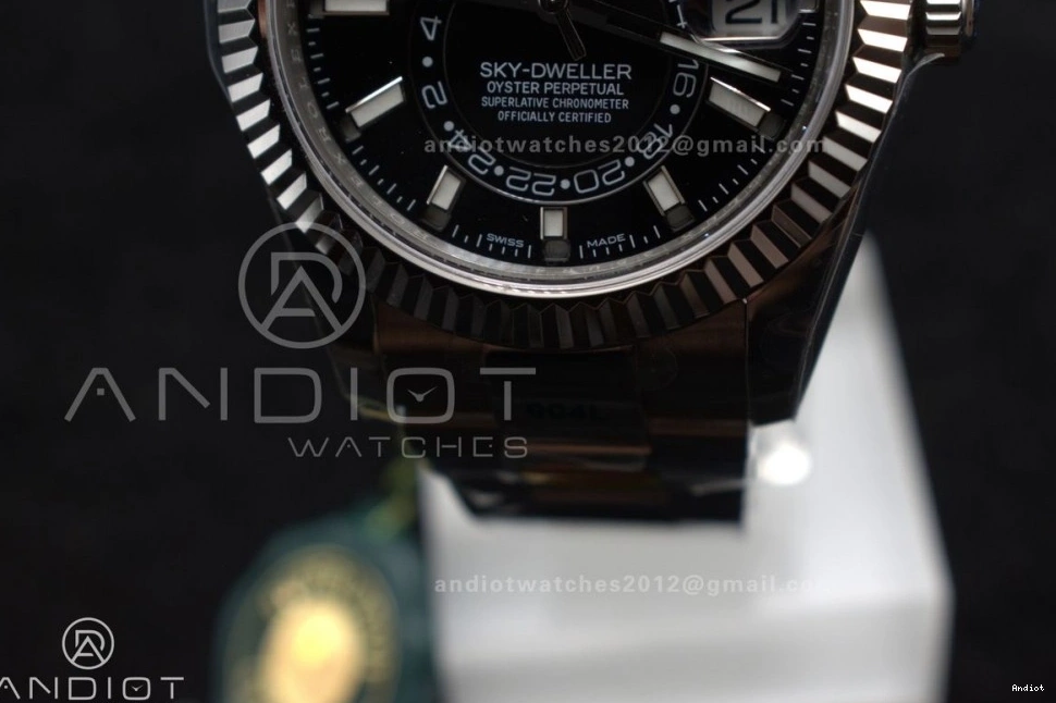 1:1 904L A 326934 SS Black Sky-Dweller SS ZF Best on Edition Dial 1087 EasyCare Bracelet 0719